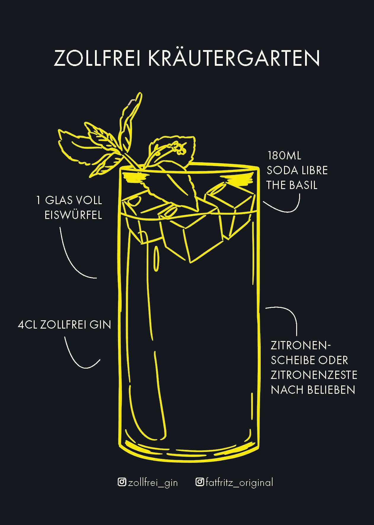 ZOLLFREI Geschenkbox mit Soda Libre The Basil